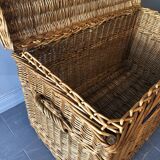 Old rattan trunk