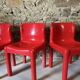 4 chairs model 4875 by C. Bartoli for Kartell, 1970