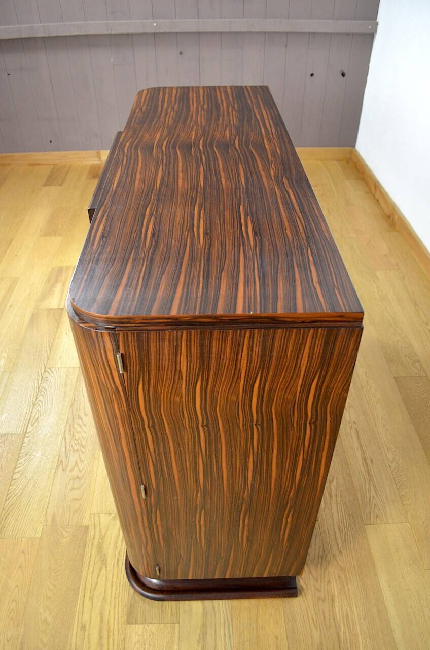 Somptueux dressoir Epoque Art-Déco 1930 en Macassar
