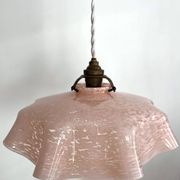 Clichy pink opaline pendant light