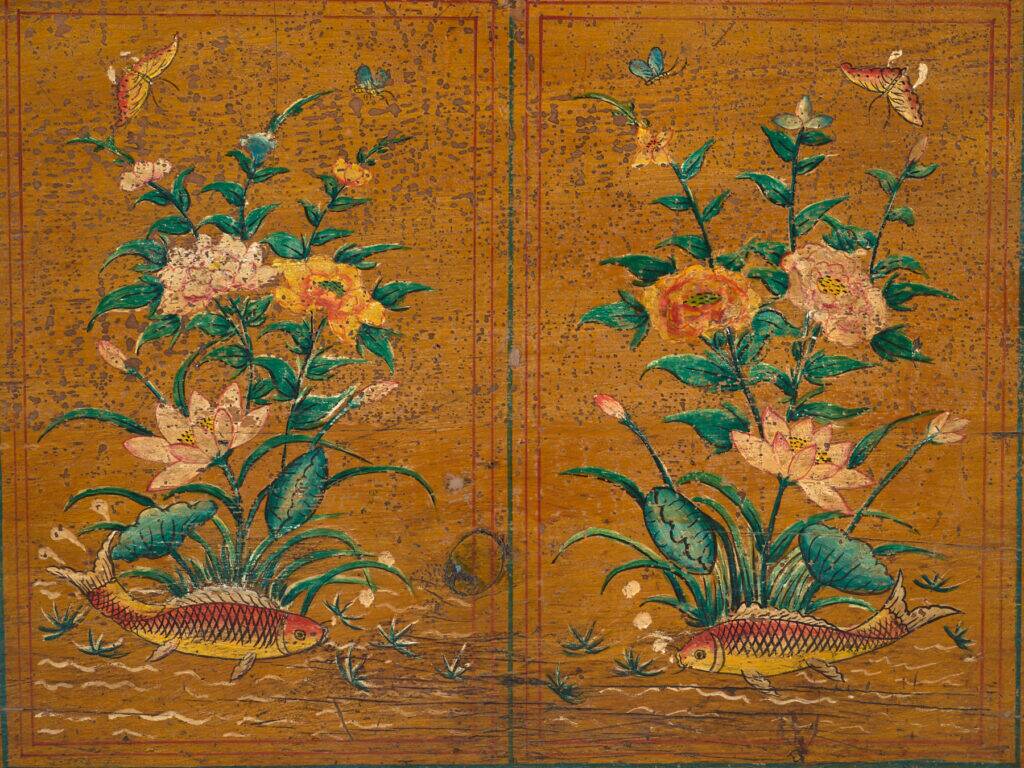 Chinese chest with original painting – China, circa 1900