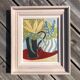 Framed painting