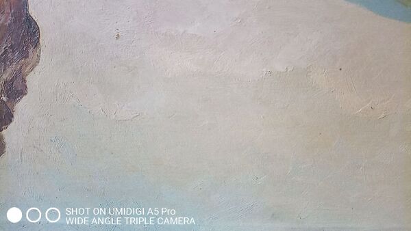 Tableau edouard leverd (1881-1950) huile sur panneau - 32 x 47 cm - collet villefort