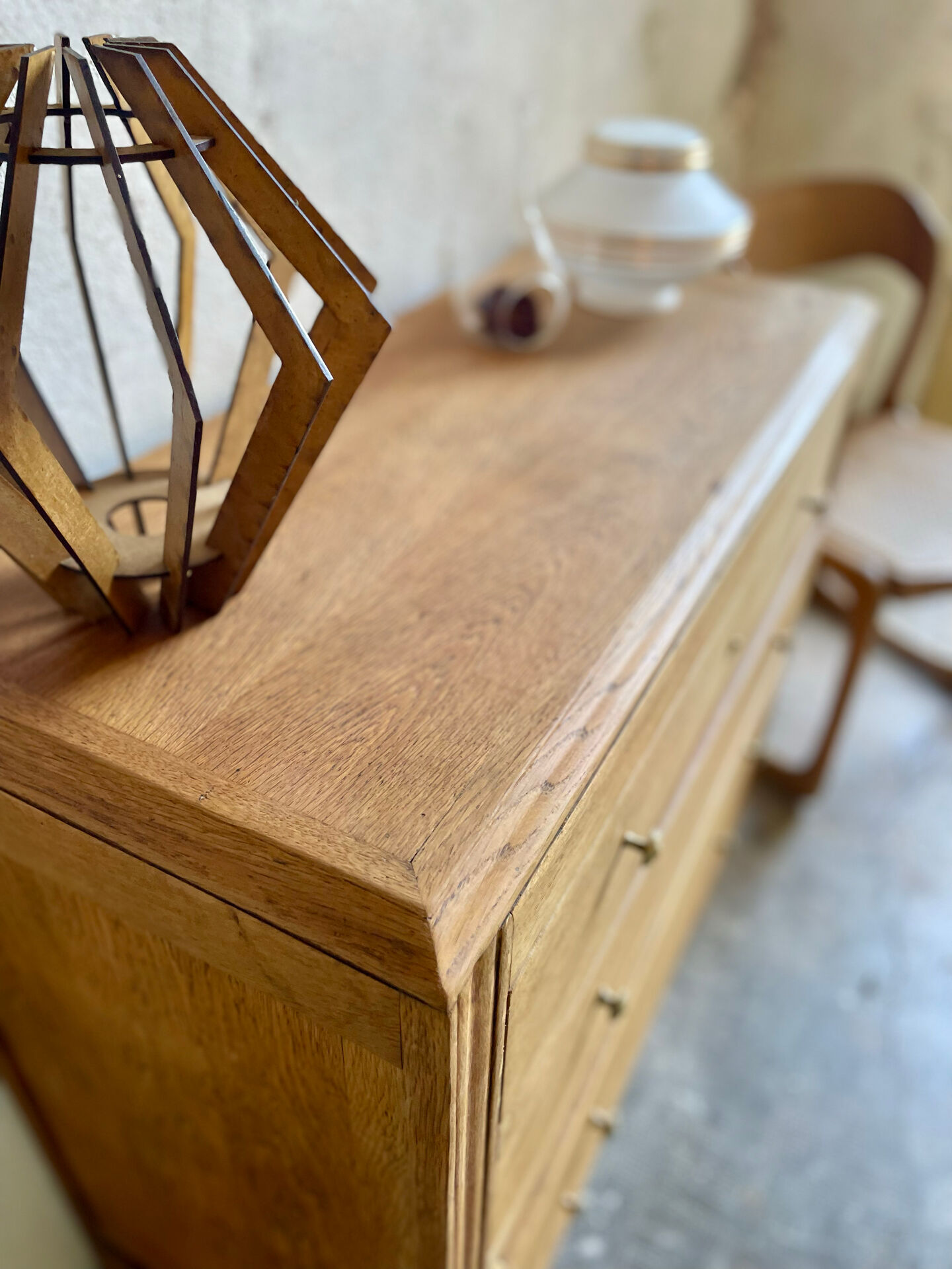 Commode vintage bois - années 50/60 – 4 tiroirs