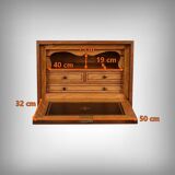 Small Secretary/Chiffonier in Mahogany Burl and Lemonwood – 1900