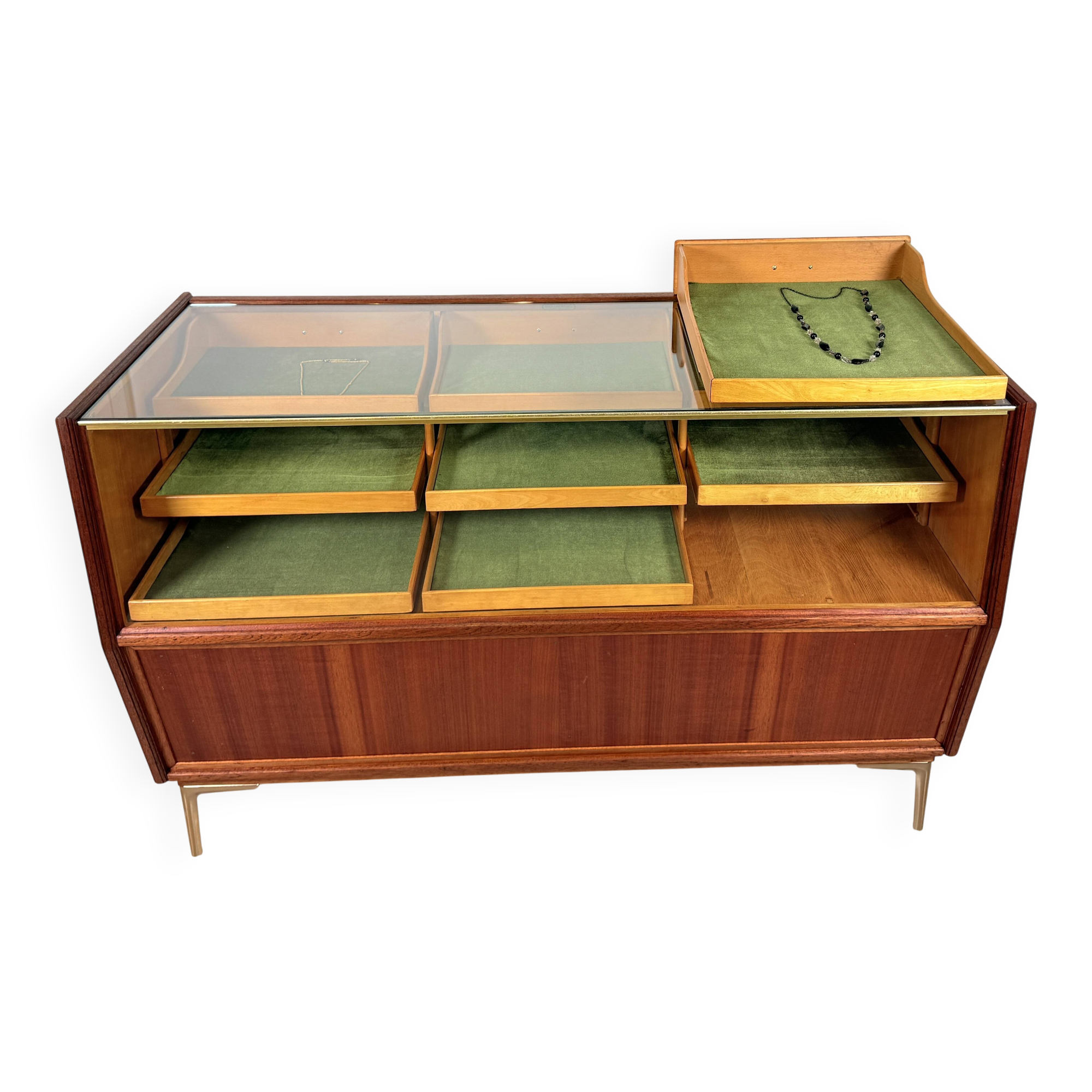 Vintage displaycabinet with 15 drawers, HAKA Ladenmöbel