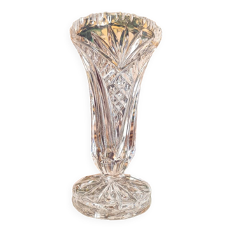 Vase en cristal taillé