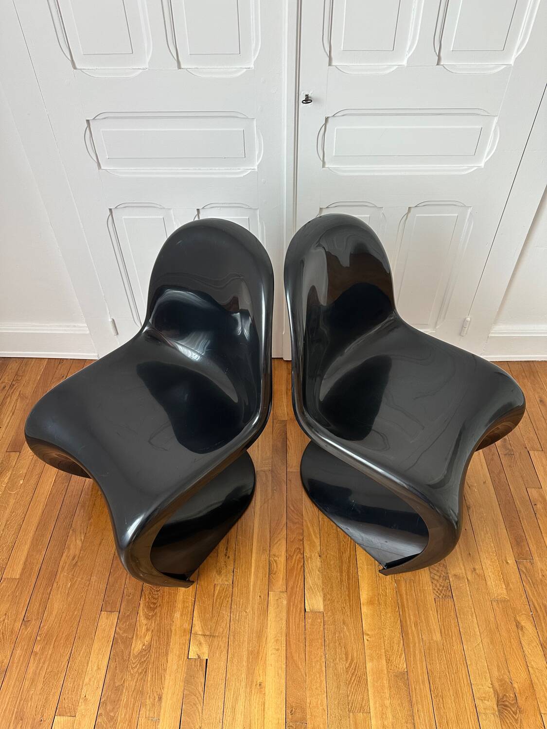 Pair of Verner Panton chairs by Herman Miller, 1975