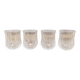 Set of 4 Cristal d'Arques Longchamp goblet-shaped liqueur glasses