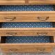 Buffet parisien vitré 1920 bois brut massif