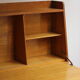 Vintage 1960s secretary in oak veneer with a drop-down front.