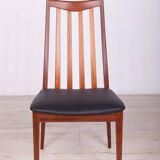 Leather and Teak Dining Chairs by Leslie Dandy for G-Plan, 1960s, Set of 6