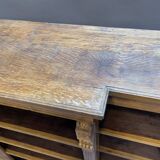 Victorian Oak Breakfront Bookcase