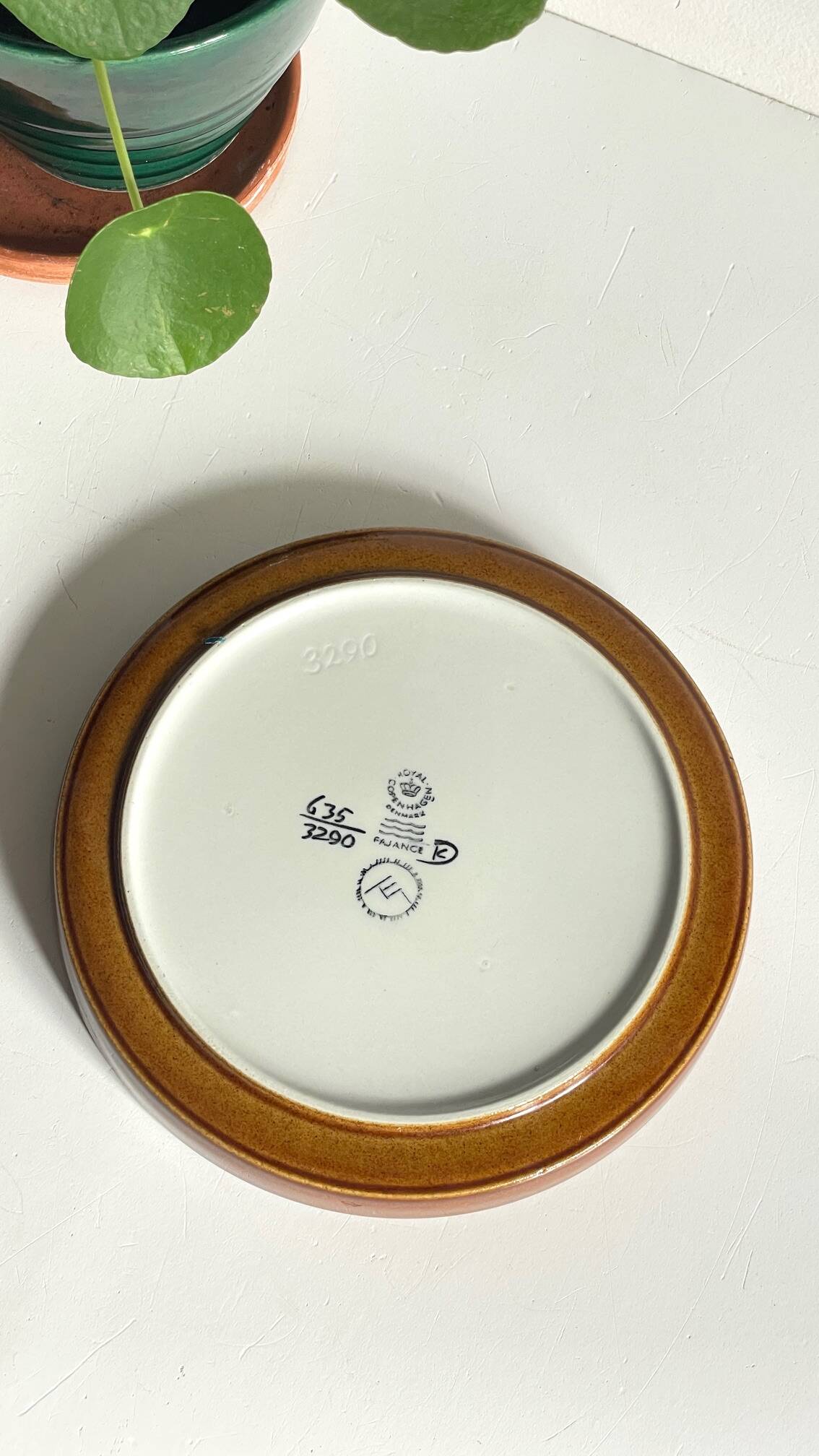 Royal copenhagen ceramic pocket tray by hellen malmer vintage