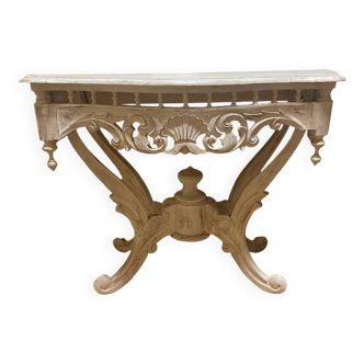 Console en bois sculptée