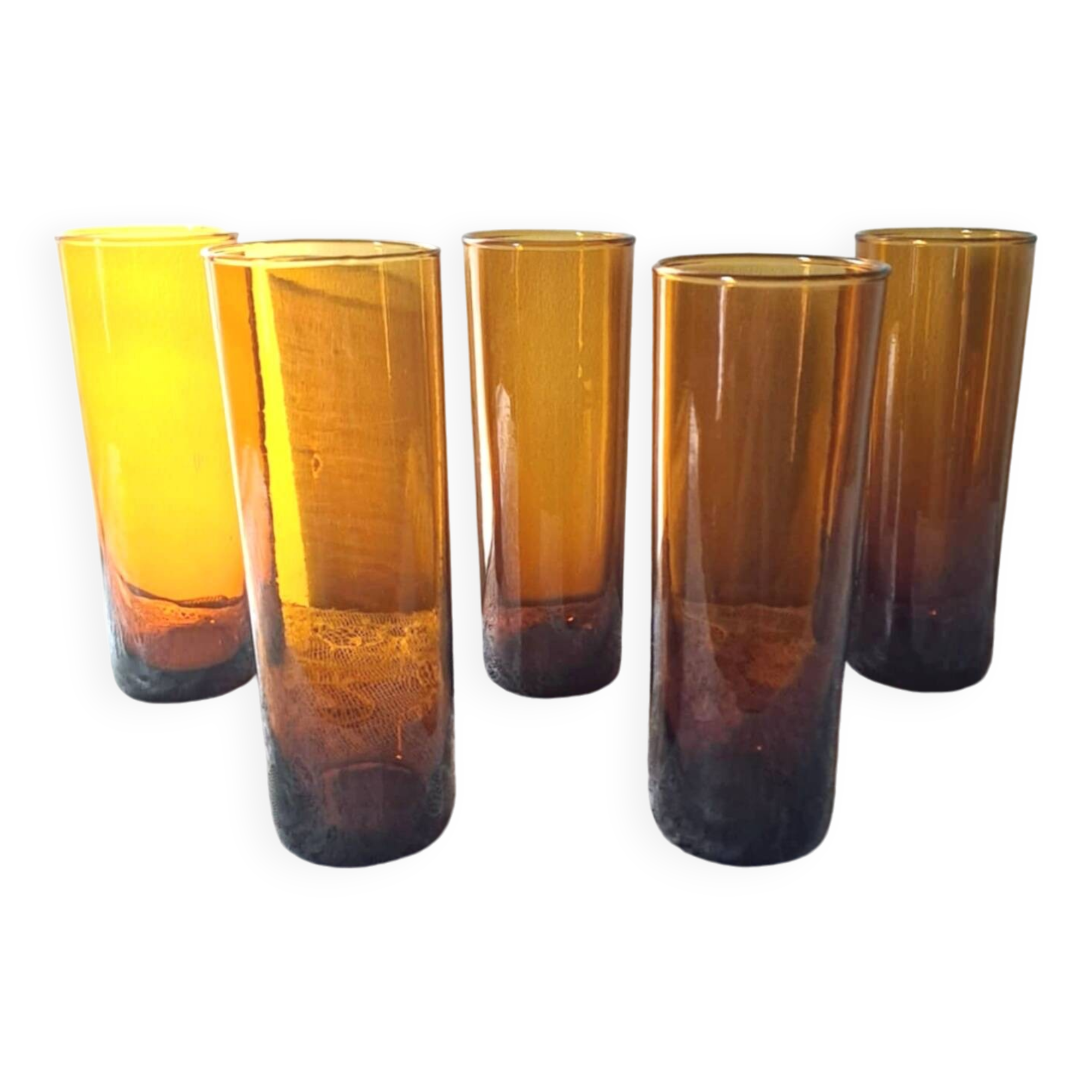 6 orangeade glasses