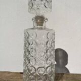 Vintage round bubble whiskey decanter