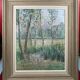 Painting Y. Guilmineau Painter Vendée, Deux Sèvres, Green Venice, Coulon.... 1946