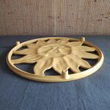 Cast iron sun trivet