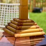 Bamboo lamp.