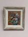 Mid-Century Oil on Panel “Flowers” by Unknown, Vintage & Framed