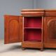 Victorian buffet in mahogany with 3 drawers, Italy, 19th century.