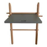 Eno Studio folding side desk in solid beech, made in France