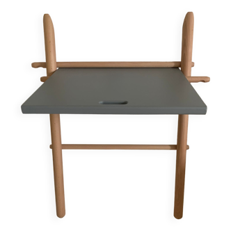 Eno Studio folding accent desk in solid beech made in France