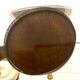 Neo classic brass and mahogany pedestal table