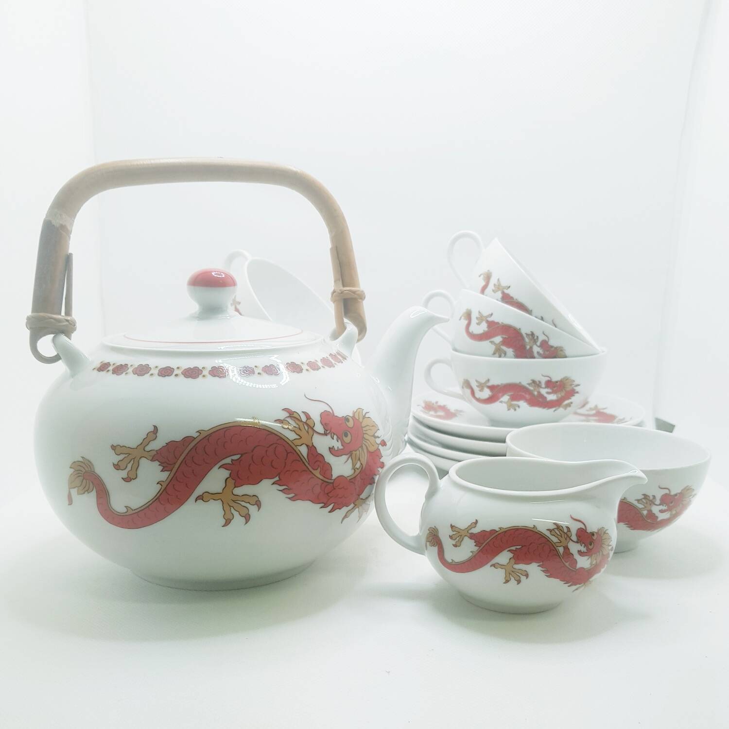 Théière dragon en porcelaine bavaroise