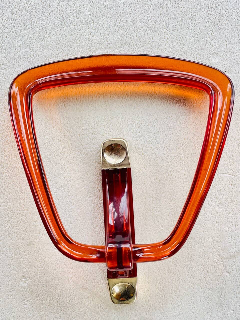 Set of 4 Burnt Orange 1970s Bathroom Accessories