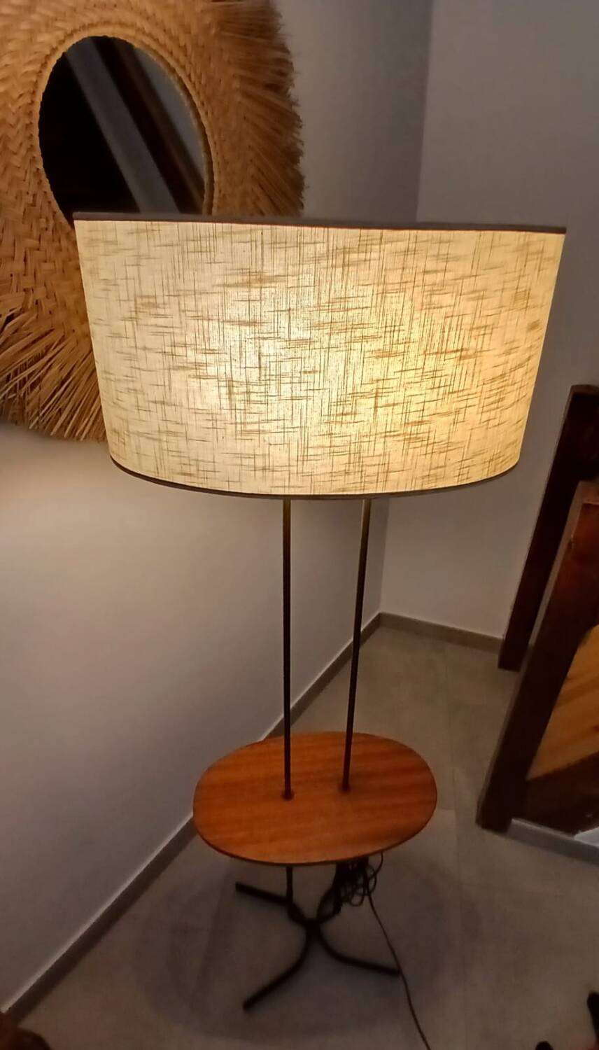 Modernist double-column floor lamp – 1950s/60s