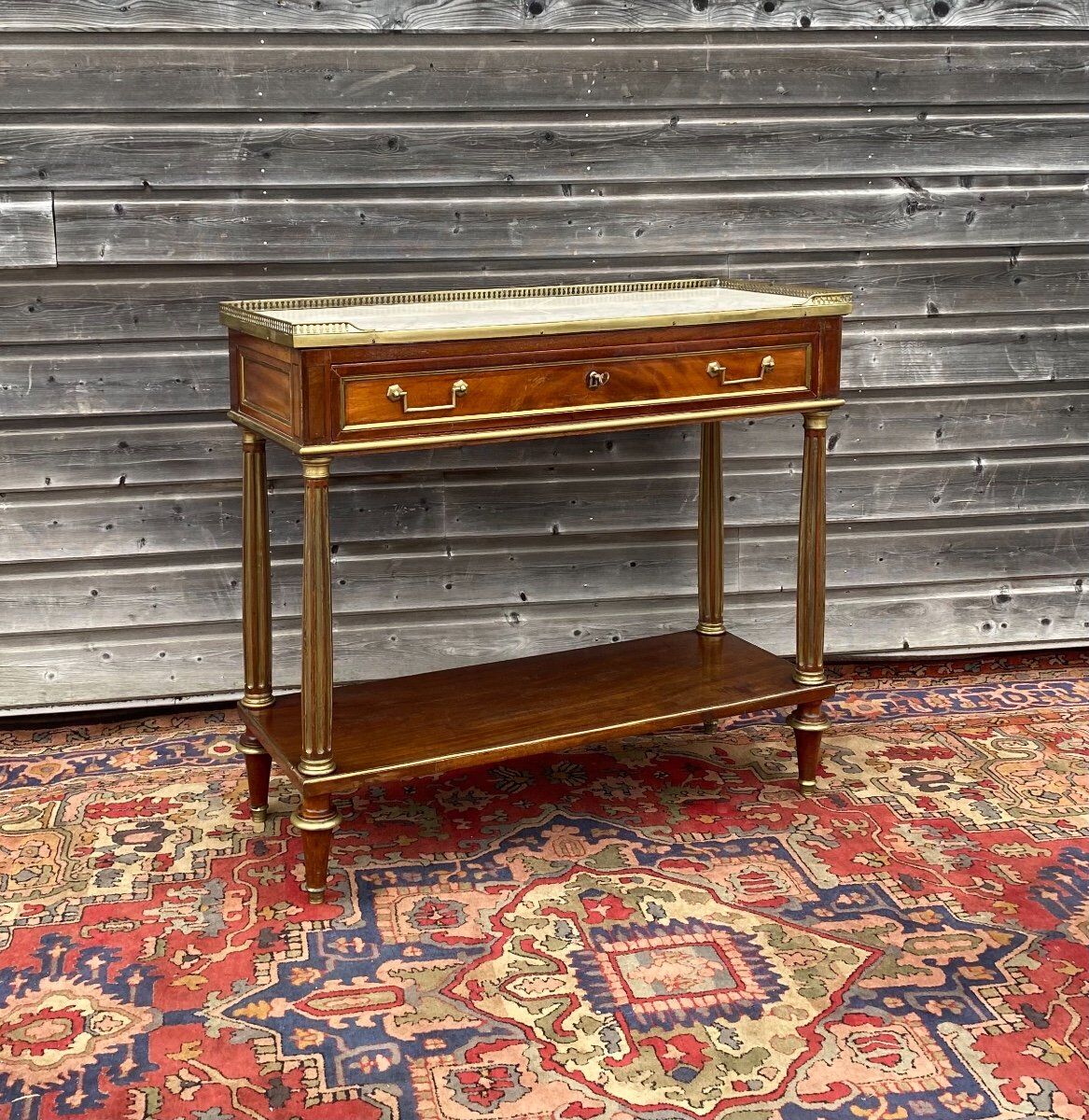 Mahogany console of Louis XVI XVIII th century period