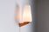 Wall lamp with opal glass shade on wooden base by Philips
