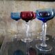 Six crystal wine glasses Val Saint Lambert model Saumur.