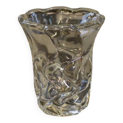 Vase en cristal signé Daum Nancy France 1970’s