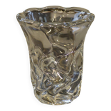 Crystal vase signed Daum Nancy France 1970s