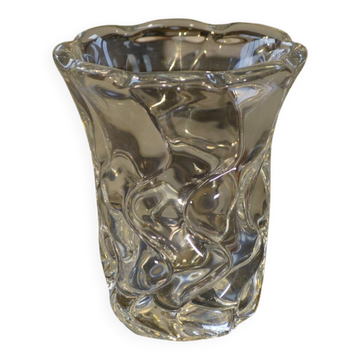Vase en cristal signé Daum Nancy France 1970’s