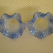 Vintage Wall Sconces with Opaline Glass, 1970s, Set of 2