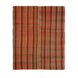 7x8 Burnt Red Area Kilim Rug, 200x240Cm Anatolian Kilim Rug