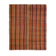 7x8 Burnt Red Area Kilim Rug, 200x240Cm Anatolian Kilim Rug