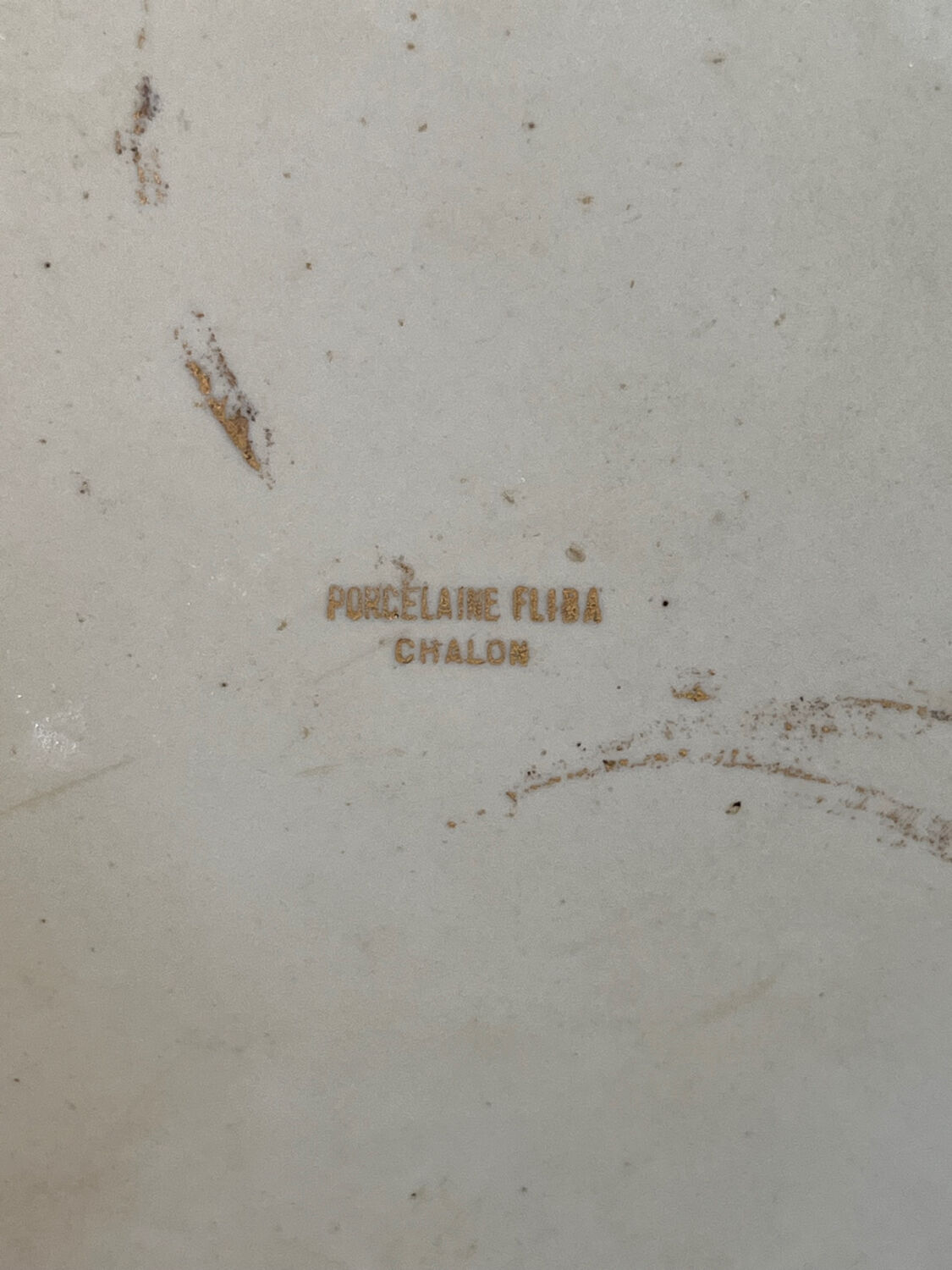 Plat de service motif floral