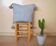Oreiller pompon marocain gris 48x48cm
