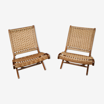 Pair of armchairs folding