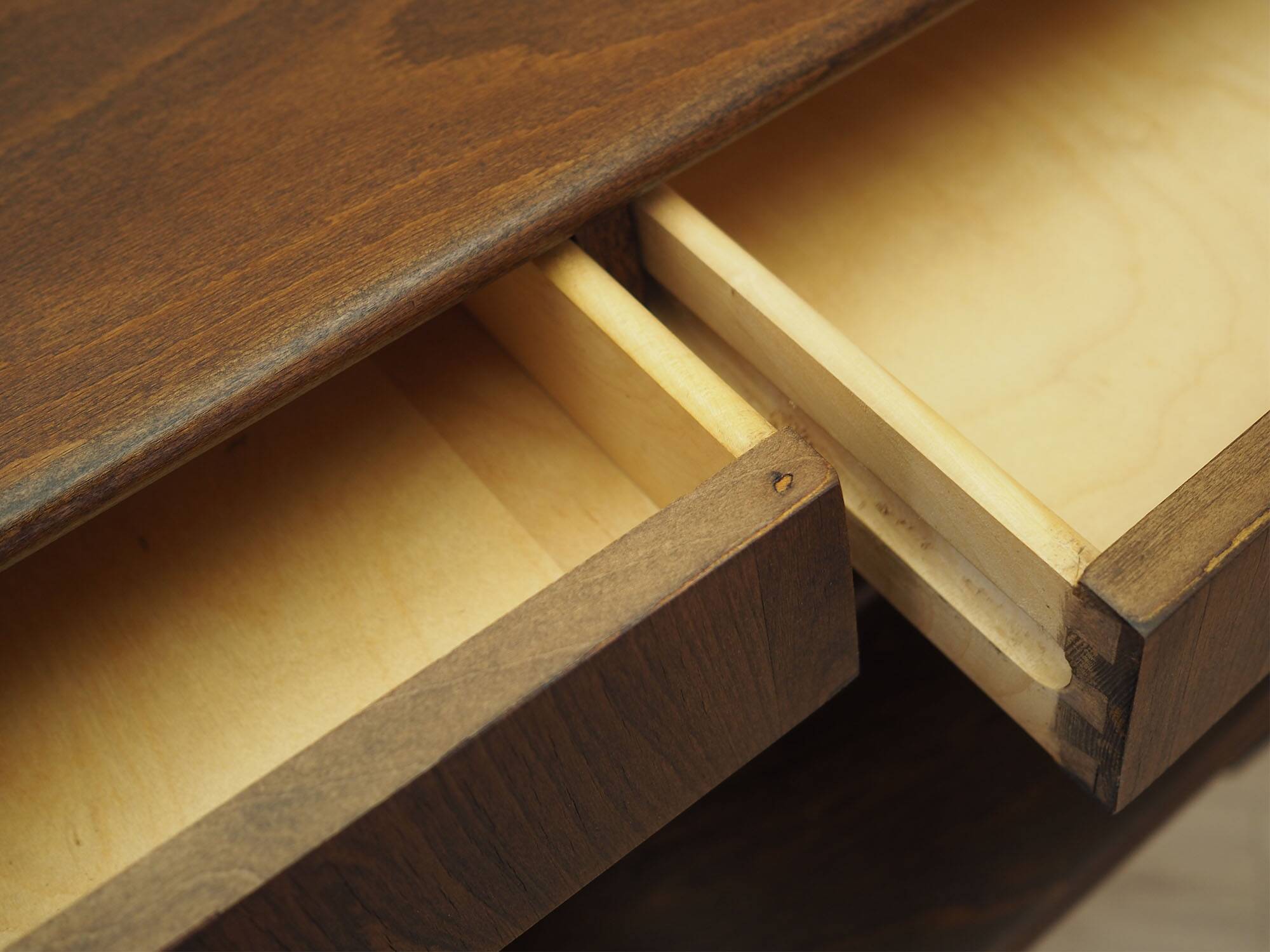 Walnut Secretary Desk 1960s Denmark with Drawers