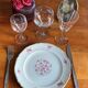 Set de 3 verres à vin blanc en verre taillé