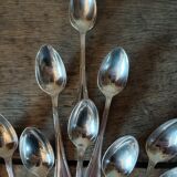 10 spoons ercuis trianon silver metal