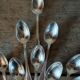 10 spoons ercuis trianon silver metal