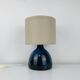 Vintage blue ceramic lamp, 1960s