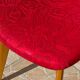 Chaise rétro vintage rouge graphique